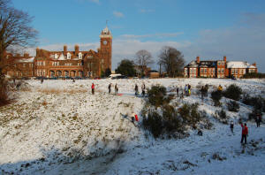 Britannia Barracks in the Snow