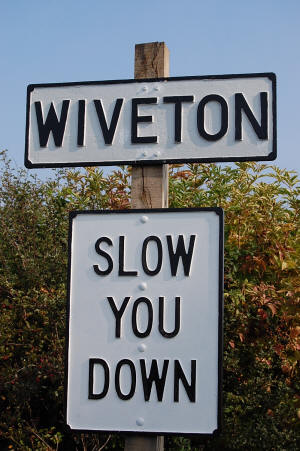 Wiveton Traffic Sign