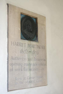 Harriet Martineau Plaque